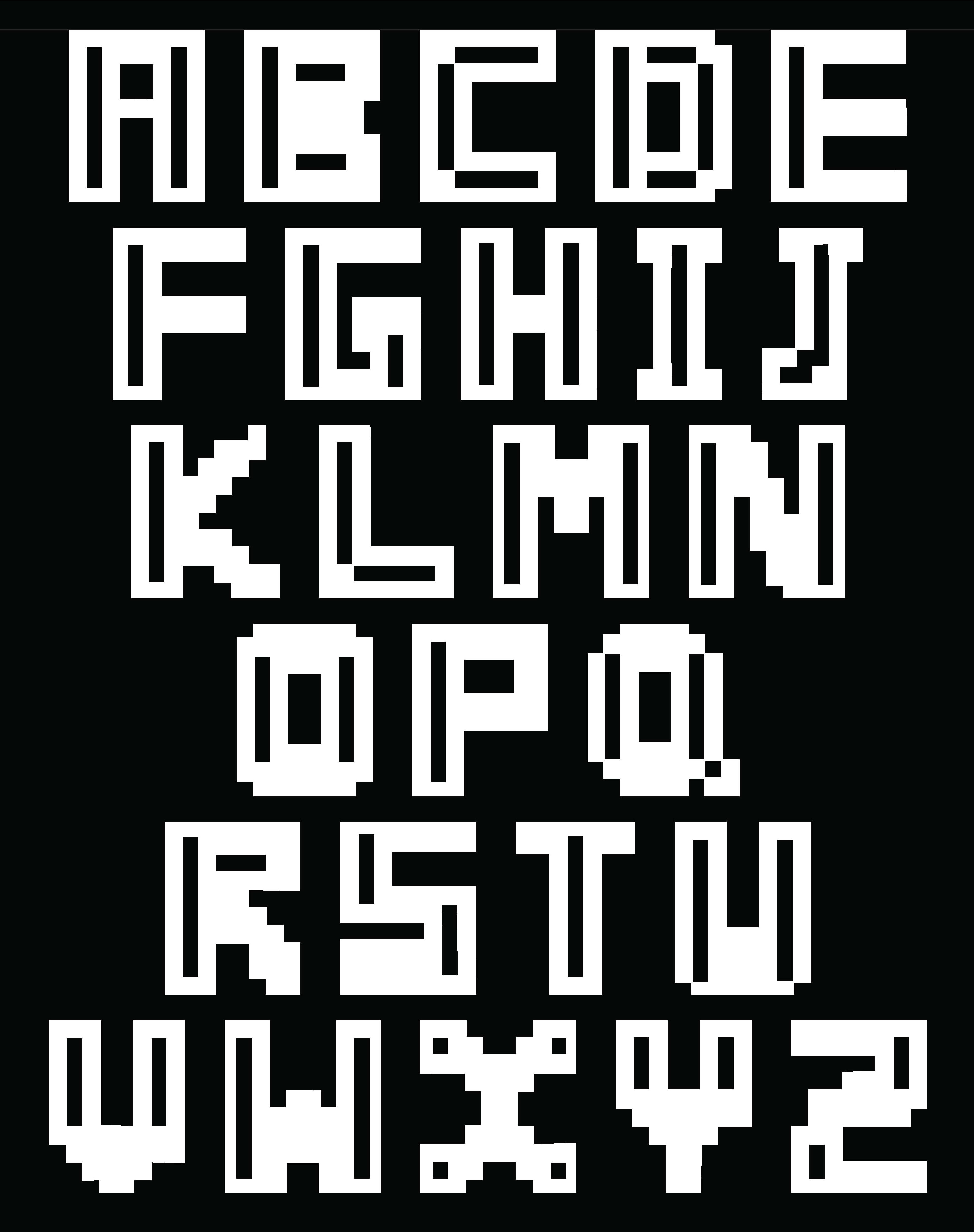 Gamer Font Poster